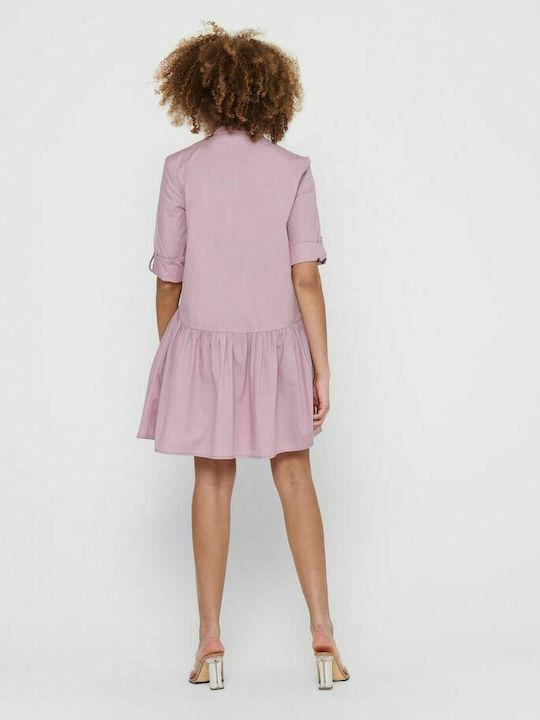 Only Mini Hemdkleid Kleid Rosa