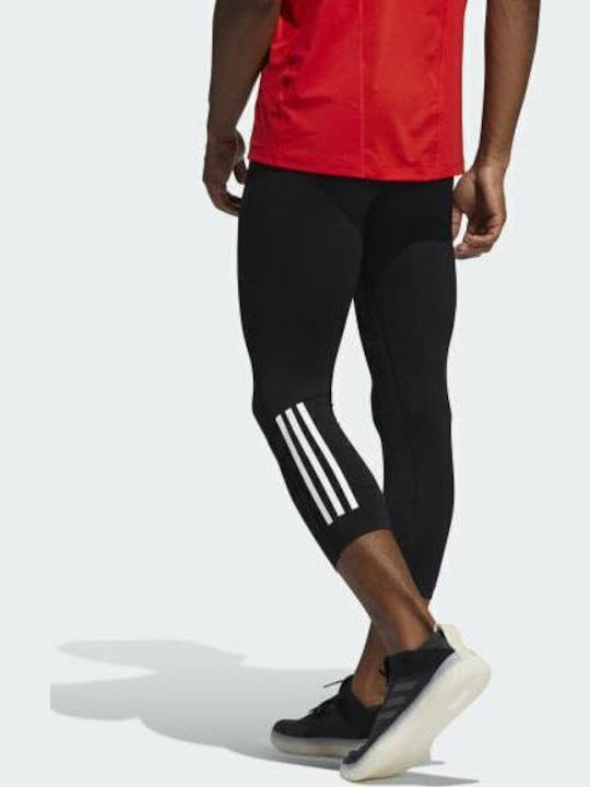 adidas Techfit 3/4 3-Stripes Мъжки Спортни Клинове Компресия Capri Черен