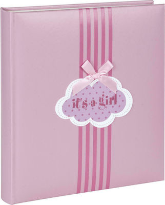 The Paper Box Kid Photo Album It’s A Girl 40 Lawn Rake Ροζ with Rice Paper 29x32εκ.