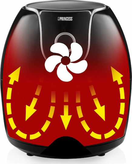 Princess Aerofryer XXL Air Fryer 5.2lt Μαύρο