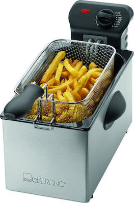 Clatronic FR 3586 Oil Fryer 3lt Silver