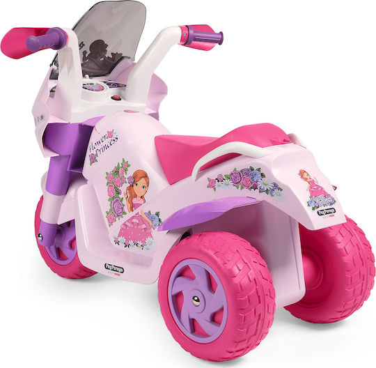 Kids Motorbike Inspired Flower Princess Electric 6 Volt Pink