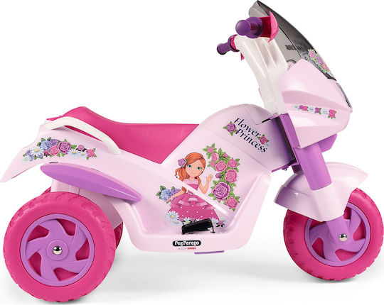 Kids Motorbike Inspired Flower Princess Electric 6 Volt Pink