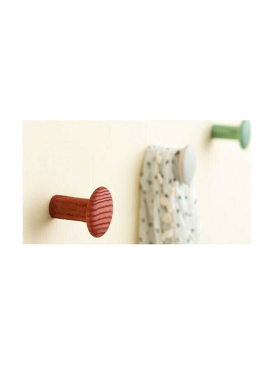 Inofix Wooden Wall Hanger Natural 4x4.5x4cm