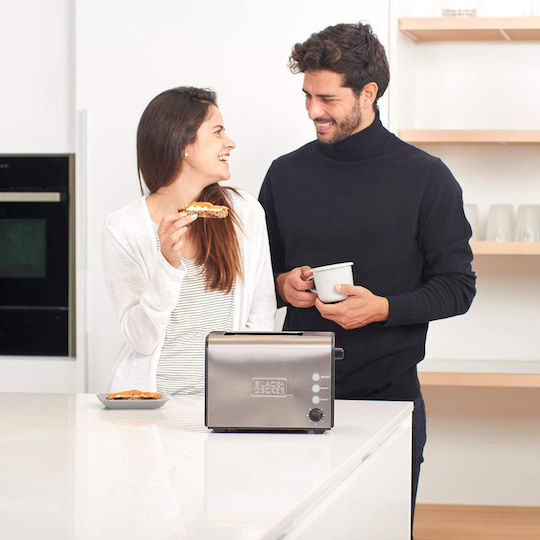 Black & Decker BXTO900E Φρυγανιέρα 2 Θέσεων 900W Inox