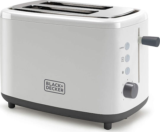 Black & Decker BXTOA820E ES9600110B Toaster 2 Slots 820W White