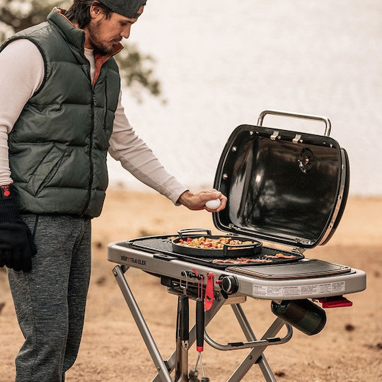 Weber Traveler Преносима Газово Барбекю Решетка 63.5брx34.3брсм. с 1 бр 3.8кВт