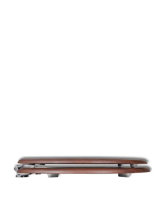vidaXL Wooden Toilet Seat Brown 42.5cm