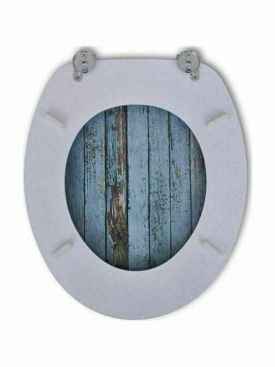 vidaXL Καπάκι Λεκάνης Ξύλινο 42.5x36cm Πεπαλαιωμένο Ξύλο