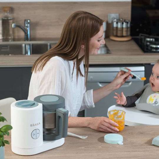 Beaba Babycook Neo Baby Food Steamer with Blender 1.25lt Grey/White
