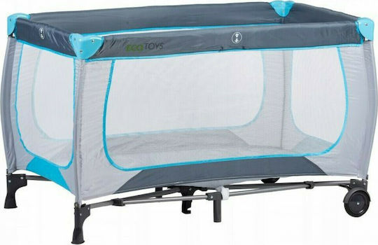 Ecotoys Кошара за игра с Променяща се Повърхност & Матрак Светлосин 140x66см