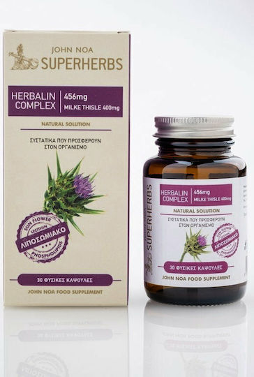 John Noa Superherbs Herbalin Complex 456mg 30 Vegetable Capsules