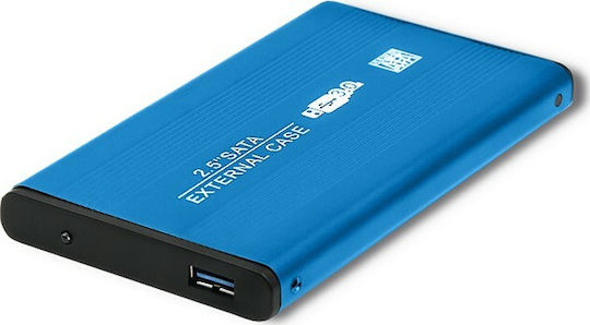 Qoltec Case for Hard Drive 2.5" SATA III with Connection USB 3.0 Blue