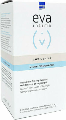 Intermed Eva Intima Minor Discomfort Lactic pH 3.8 Gel cu produse de îngrijire intimă si Aloe Vera 9 x 5ml