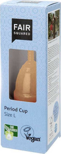 Fair Squared Period Cup Großes Beiges Menstruationsbecher 13ml
