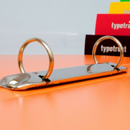 Typotrust Ντοσιέ с 2 Пръстена 3/32 за Хартия A4 Червен 1бр
