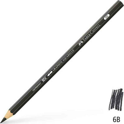 Faber-Castell Graphite Aquarelle Bleistift 6B Schwarz