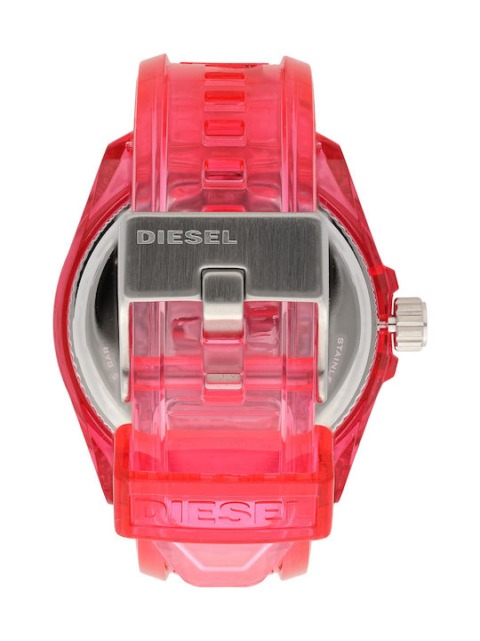 Diesel Ceas de Damă cu Fuchsia Curea din Cauciuc