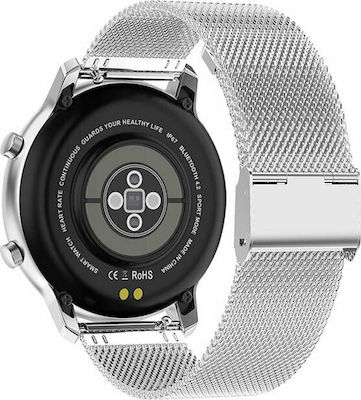 Vogue Astrid 43mm Smartwatch mit Pulsmesser (Silber)