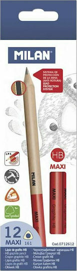 Milan Maxi Μολύβι HB Κόκκινο