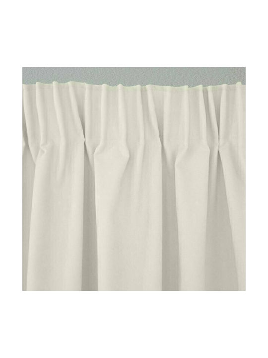 Lino Home Перде с Плик с Писалка Samos Екрю 150x275см
