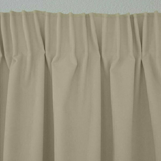 Lino Home Κουρτίνα με Τρέσα Samos Mocca 300x275εκ.