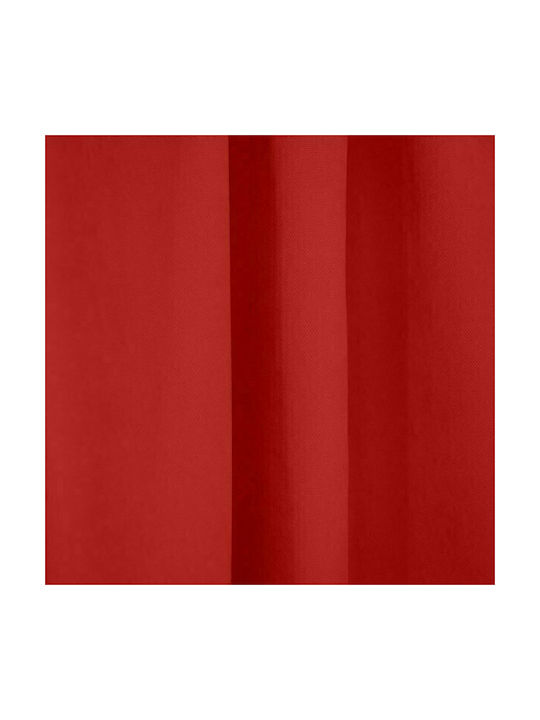 Lino Home Κουρτίνα με Τρέσα Samos Red 150x275εκ.