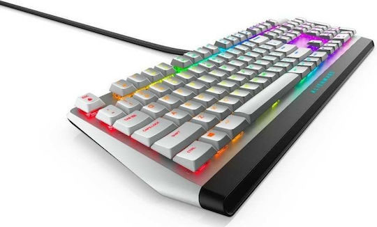 Dell Alienware AW510K Gaming Mechanical Keyboard with Cherry MX Red Low Profile switches and RGB lighting (English US) White