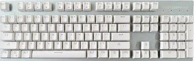 Motospeed GK89 Wireless Gaming Mechanical Keyboard with Outemu Brown switches and Illuminated keys (International English) White