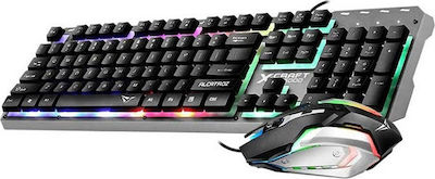 Alcatroz X-Craft XC1000 Set Gaming Tastatur mit RGB-Beleuchtung & Maus (Englisch US)