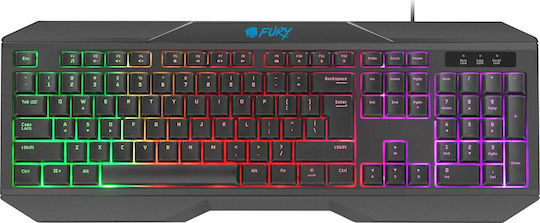 Natec Fury Player Kit 4in1 Thunderstreak 3.0 Σετ Gaming Πληκτρολόγιο με RGB φωτισμό & Ποντίκι (Αγγλικό US)