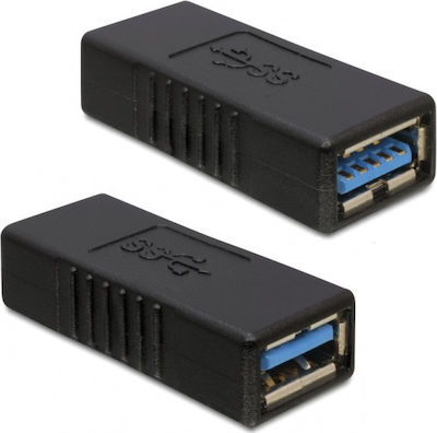 DeLock Convertor USB-A feminin în USB-A feminin (65175)