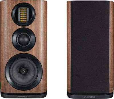 Wharfedale Evo 4.2 S019.31665 Paar Hi-Fi Lautsprecher Buch selbst 120W 3 Anzahl von Fahrern B25xT35xH45.5cm. Walnuss