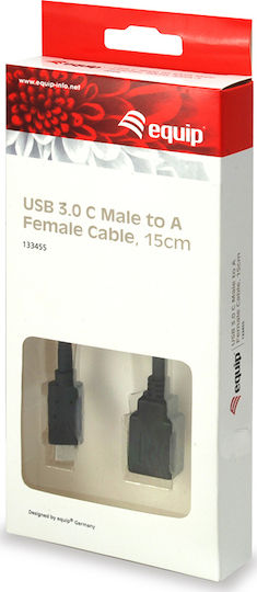 Equip Μετατροπέας USB-C male σε USB-A female 1τμχ 133455