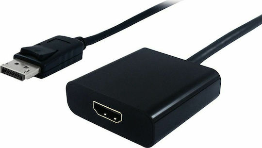 Secomp Конвертор DisplayPort мъжки към HDMI женски Черен 1бр S3203-10