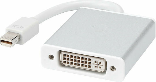 Convertor Mini DisplayPort Masculin În DVI-I Feminin Alb 1 Bucată 18156