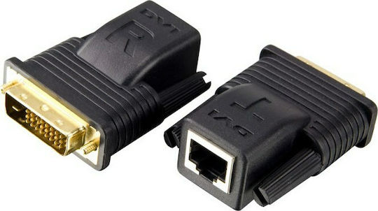 Aten Convertor DVI-D masculin în RJ-45 feminin 2buc VE066