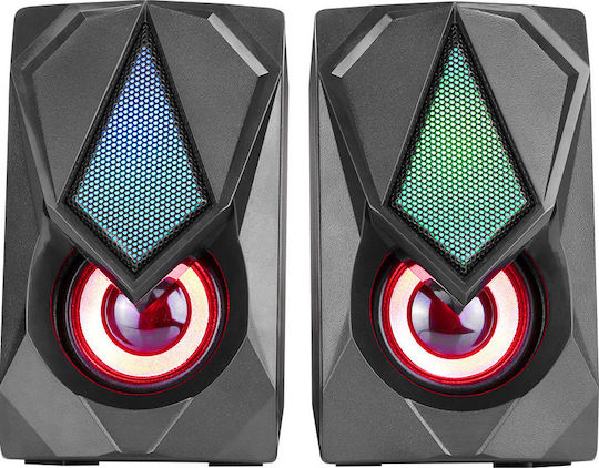 Marvo SK-402 2.0 Speakers with RGB 3W Black