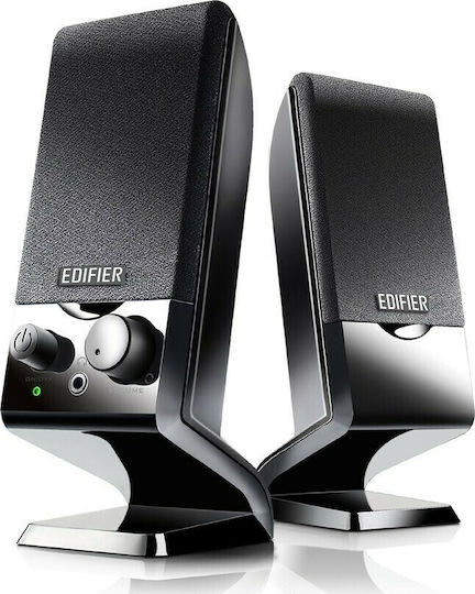 Edifier M1250 Компютърни тонколони 2.0 с мощност 1.2W в Черен цвят