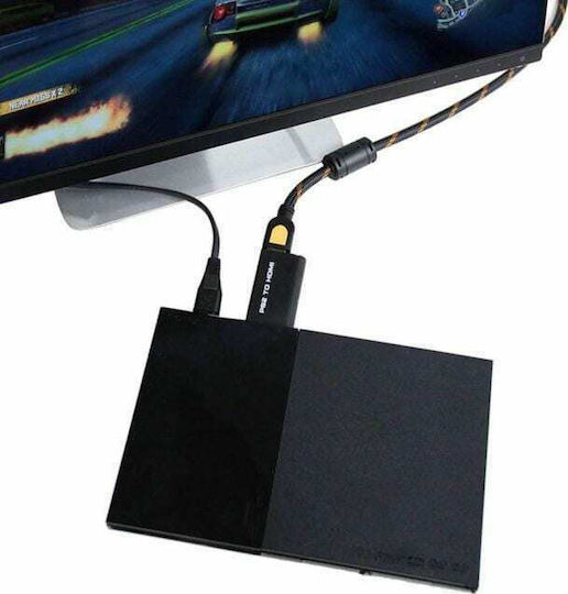 PS3 to HDMI with 3.6mm Jack Image and Sound Converter G300 HDMI Converter for PS3 Black