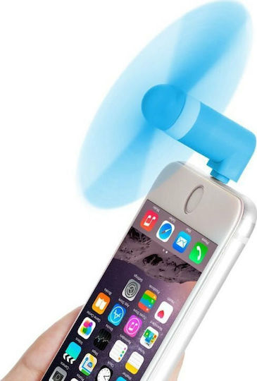 Lightning Phone Fan Blue Lightning mini Fan Blue IOSFAN-BLU