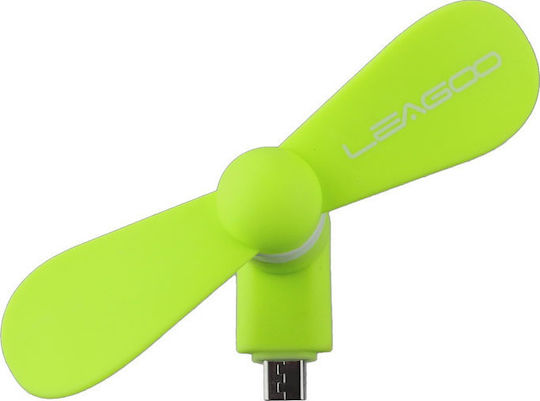 microUSB Fan Green Ανεμιστηράκι for Mobile Phone Green