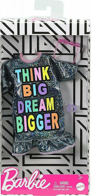 Barbie Φόρεμα Μαύρο Think Big Dream Bigger