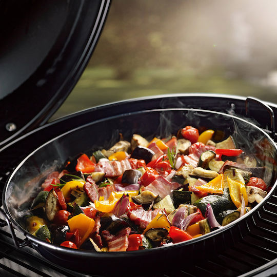 Outdoorchef 18.211.60 Подредба Тави За Барбекю с Перфорирана Решетка Ø35.9см