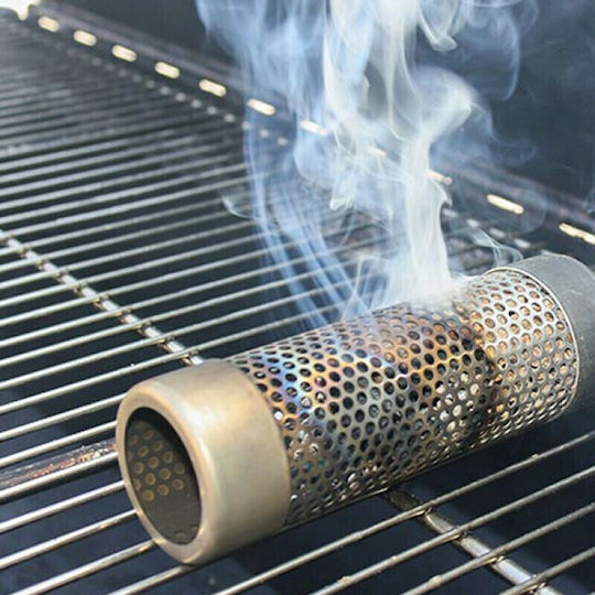 Amazen Oval Tube Smoker Grill Smoking Box 31cm