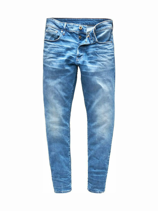 3301 Ανδρικό Παντελόνι Τζιν με Regular Straight Εφαρμογή Μπλε
