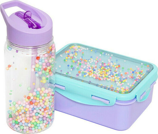 Petit Monkey Πλαστικό Παιδικό Δοχείο Φαγητού Λιλά 17.5 x 13.5 x 7εκ.