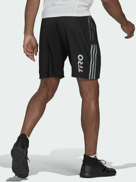 Adidas Tiro Reflective Wording Sportliche Herrenshorts Schwarz