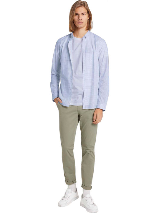 Langärmlig Hemd Polka Dot Hellblau