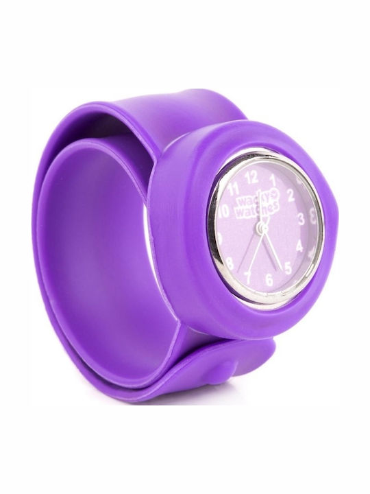 Wacky Watches Kids Analog Watch Wacky Slap 3D with Rubber/Plastic Strap Purple